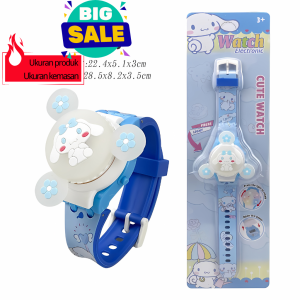 Jam Tangan Anak Perempuan Cantik Dan Laki laki Lucu BerMusik Bercahaya Sayap Berputar Karakter