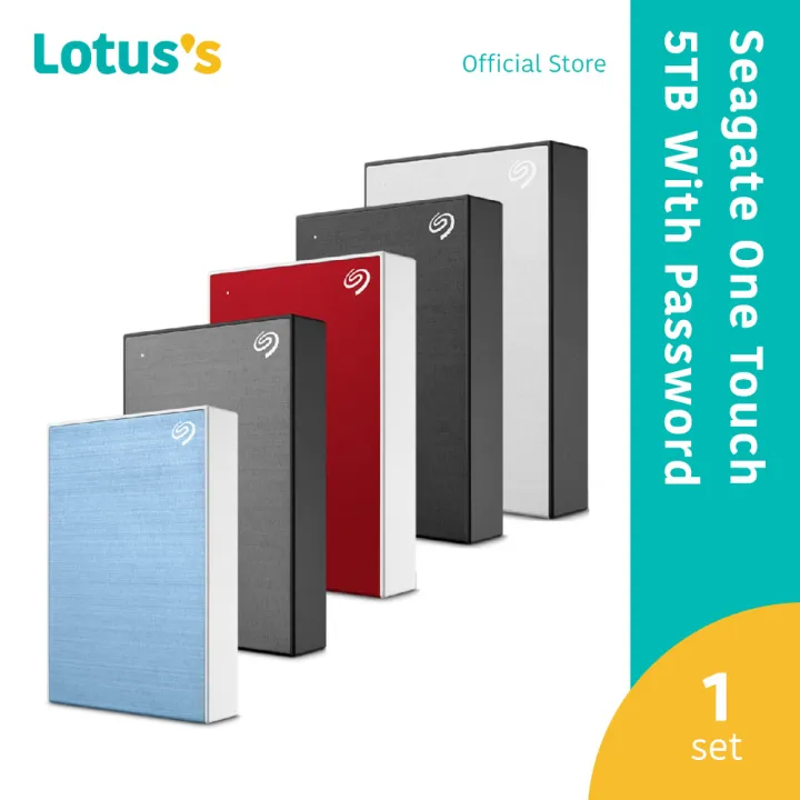 Seagate One Touch 5Tb With Password [Black / Silver / Blue / Red / Space Grey]