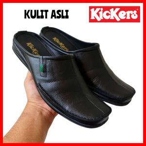 SANDAL FORMAL PRIA KULIT ASLl KICKERS / SANDAL SEPATU FORMAL / SANDAL BUSTONG FORMAL WEDDING ACARA ADAT / SENDAL SELOP PRIA