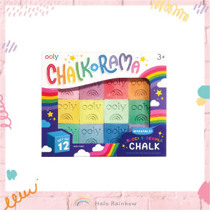ชอล์กวาดพื้น Chalk-O-Rama Block Sidewalk Chalk 12 สี จากooly
