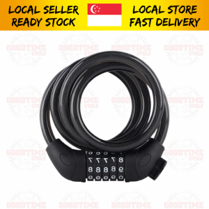 5-Digit Number Lock 1.2m Bicycle Bike Motorcycle Combination Cable Lock Anti-theft Lock
