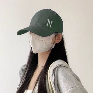 DFGFIN Adjustable Baseball Cap N Letter Embroidery Sunscreen Sun Hat Casual Soft Cotton Visor Cap Boy Girl