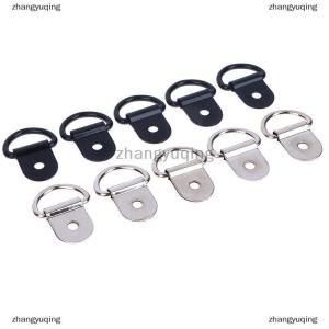 [COD] zhangyuqing 10pcs Stainless Steel D Shape Pull Hook Tie Down Anchors Ring Iron Cargo Tie Down Ring For Trailers RV Boats Accessories