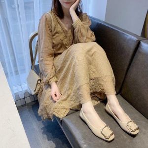 Giày búp bê nữ đế bệt khóa vuông siêu xinh