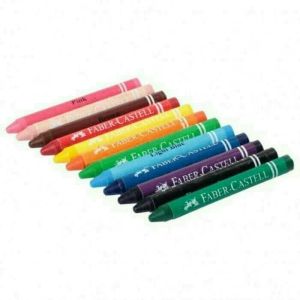 QCF Faber Castell Crayon 12 Warna / 24 Warna Wax Crayon Krayon Faber Castell Alat Mewarnai Crayon Wax FaberCastell Crayon Faber Castell Pensil Warna 12 Color Pencils Pinsil Pencil Peralatan Menggambar Mainan Anak Edukasi