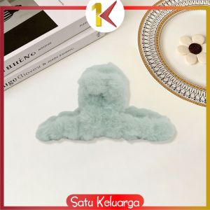 SK-C1055 Jedai Jepit Rambut Bulu Wanita Korea Jepitan Salon Warna Soft / Jedai Bulu Aksesoris Rambut