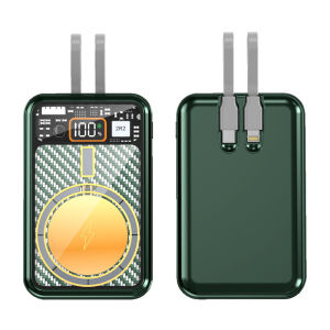 SG Ready Stock | Cyberpunk-Inspired 15000mAh Power Bank | 15W/20W/22.5W Fast Wireless Charger | Multi-Port USB-C PD | Portable Energy Hub