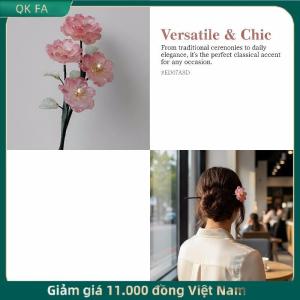 QK FA ✨ 1 cái kính kẹp tóc phong cách dân tộc thủ công tinh tế cho phụ nữ retro phụ kiện tóc cho các nghi lễ