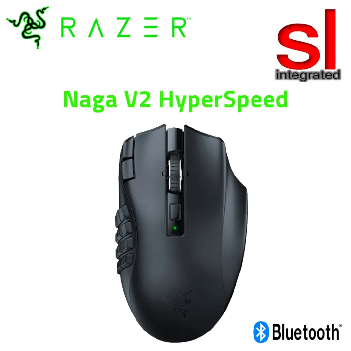 Razer Naga V2 HyperSpeed Ergonomic Wireless MMO Gaming Mouse