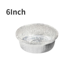 10pcs Oil-Proof Aluminum Foil Tin Box Air Fryer Disposable Paper Liner Non-Stick Steaming Basket Mat Kitchen Baking Tray 6/7/8inch