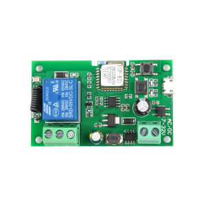 Ewelink แอป1ช่องสัญญาณ Wifi RF โมดูลสวิตซ์ ล็อกตัวเอง DC 5V 7-32V แอปรีโมทคอนโทรลไร้สาย Alexa Googole สมาร์ทโฮมควบคุมจุด RF433mhz การดำเนินการล็อคตัวเองรีเลย์โมดูลม่านไฟฟ้าอัจฉริยะสวิตช์ประตูโรงรถแบบ DIY