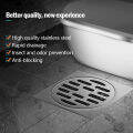 【DR】Bathroom Floor Drain Stainless Steel Backflow Preventer With Trap Anti Odor Floor Drain Cover. 