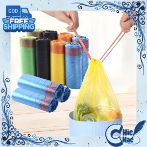 Plastik Tali Isi 15 / Plastik Gulung Roll Jumbo Serbaguna / Kantong Plastik Sampah Dengan Tali Murah