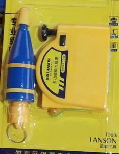 6M x 400G Magnetic Plumb Bob supper strong magnetism measuring tools magnetic plumb bob Hanging Wire Hammer Plumb Bob Levellers With Retractable Line Reel