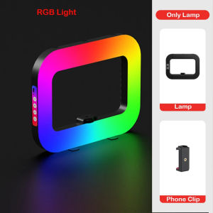 Hand-held Fill Light LED Portable Atmosphere Lamp for Indoor and Outdoor Live Photography Obile with Clip Phone Lights