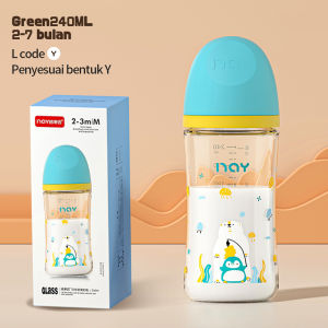 DreamBaby Botol Susu Bayi Kaca Anti Tumpah Botol Minum Bayi Newborn Bpa Free 160/240ml