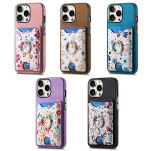 Luxury Wallet Case for Samsung Galaxy S24 S23 S22 S21 FE A33 A32 A22 A21s Plus Ultra 5G Matte Leather Casing Card Holders Ring Stand Cover