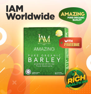 PURE ORGANIC BARLEY by IAM WORLDWIDE from Australia 10sachets per box with FREEBIE