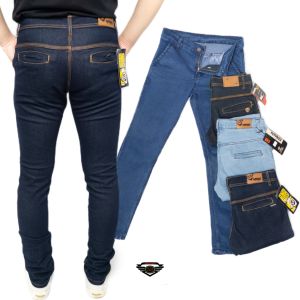 ANDROS 53 - Celana Jeans Panjang Pria Slim Fit Premium Quality - Jeans Saku Bobok Sacrap Gelap - Bahan Denim Lembut (OFFICIAL)