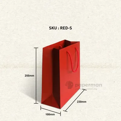 Store Age [25pcs] Plain Matt Color Paper Bag Goodies Bag Gift Bag for Wedding / Birthday / Annual Dinner / Party - Size S M L