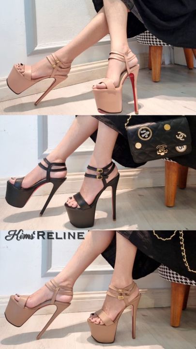 Heels Fashion KS3024 Tinggi Heels Lancip 17 Cm Lazada Indonesia