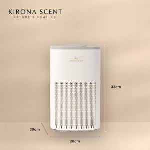 [KIRONA SCENT] Lucent Air Purifier for Haze | Medical Grade True HEPA-13 Filter | Eliminate PM2.5 Smoke Odour Pollen Airborne Particles | Smart App Control | Sleep Mode | 3 Fan Speed