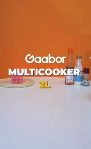 Gaabor Electric Cooker 2L Multifunctional Electric Skillet Hot Pot Non Stick Mini Wok Pan EC-20M01A