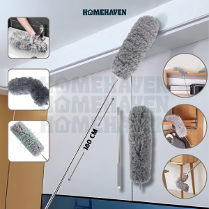 Kemoceng Microfiber Adjustable Panjang 280cm Pembersih Langit-Langit | Pembersih Debu | Bisa Ditekuk