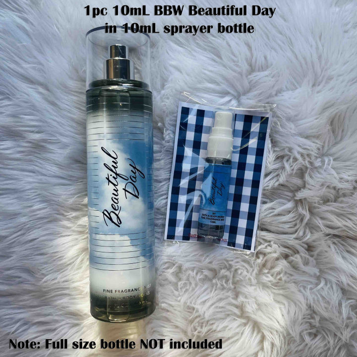 1pc 10mL BBW BEAUTIFUL DAY Fragrance Mist 10mL Sampler Beautiful Day  Coco's Online Shop Cocoscent Fragrance Shop Lazada PH