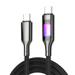 100W Colorful LED Fast-charging data cable suitable for Samsung Huawei and Xiaomi phones typec Charging Cable