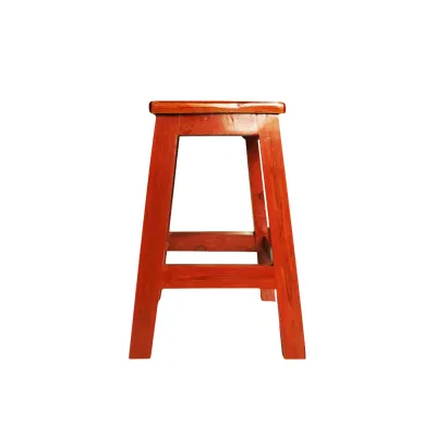 Kursi Bangku Kayu Cafe Ukuran 50 cm Wooden Chair | Tempat Duduk Aesthetic Coklat