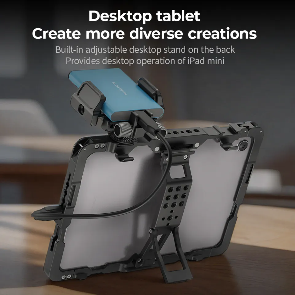 SmallRig Universal Tablet Cage with Monitor Sunhood for iPad