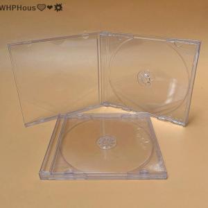 WP💓💛💖 1PCS ReadStar Transparent Plastic Single Piece disc case CD case thickened CD DVD disc box Disc box
