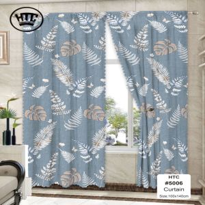 Fashion Short Curtain for Window Bedroom Living home Decor Black White Grey Curtains Hot Sale 1Pcs 100X140cm Household Textiles Sale semi Cotton Flower Leaf Star Kurtina COD