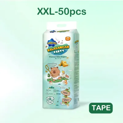 Japan Imported 50pcs Baby Diaper B Clothlike Tape Disposable Baby Diaper