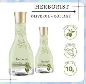 HERBORIST OLIVE OIL + collagen 75ml dan 150ml - minyak zaitun - melembabkan- mengencangkan - menutrisi Nasa Natural Nusantara