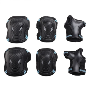 6 Pack High Elasticitys Body Protectors for Adults Kids Shock Absorbings Knee Elbow Wrist Guards for Sports Safety