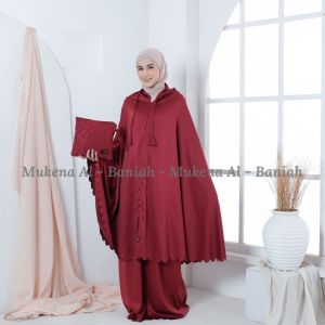 [SINGAPORE SELLER] Adult Alluna Lasercut  2 in 1 Telekung / Prayer Attire / Hijab / Mukena (FREE POUCH❗❗)