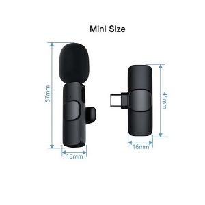 K9 Wireless Lavalier Microphone for Phone Vlogging Mobile Phone Portable Noise Canceling Mini Wireless Microphone