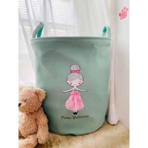 ตะกร้า อเนกประสงค์ พับได้ ลายน่ารัก เก็บของ หนา 2 ชั้น ทนทาน พร้อมส่ง Basket Desgined by a child story