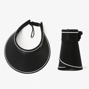 Womens Outdoor Sun Hat Foldable UV Protection Sun Hat Fashionable Large Brim Breathable Hat Topi Matahari