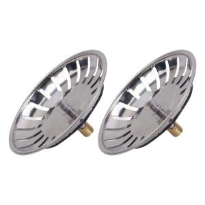 2Pcs Stainless Steels Sink Strainer Stopper Kitchen Sink Filters Anti Clogging Drain Basket Replacement Sink Accessories