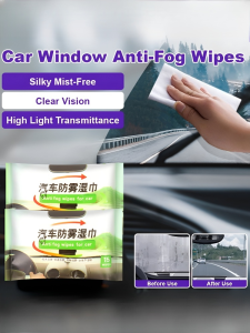 Antifog And Waterproof Wipe Paper Cleaning Wipes Silk Mist Does Not Stain Effective Adsorption Of Water Vapor Practicality Portable Glass Wipes Auto Glass Antifog Wipes