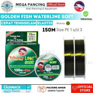Senar Pancing Goldenfish Waterline Soft Monofilament Japan 150m 0.16 0.18 0.20 0.22 0.23 0.25 0.26 0.28 0.30 0.330.35