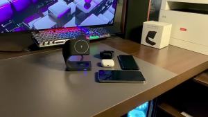 3 In 1 Wireless Chargers Stand สำหรับ 14 13 12 Pro Max Mini แท่นชาร์จแม่เหล็กสำหรับ Charger