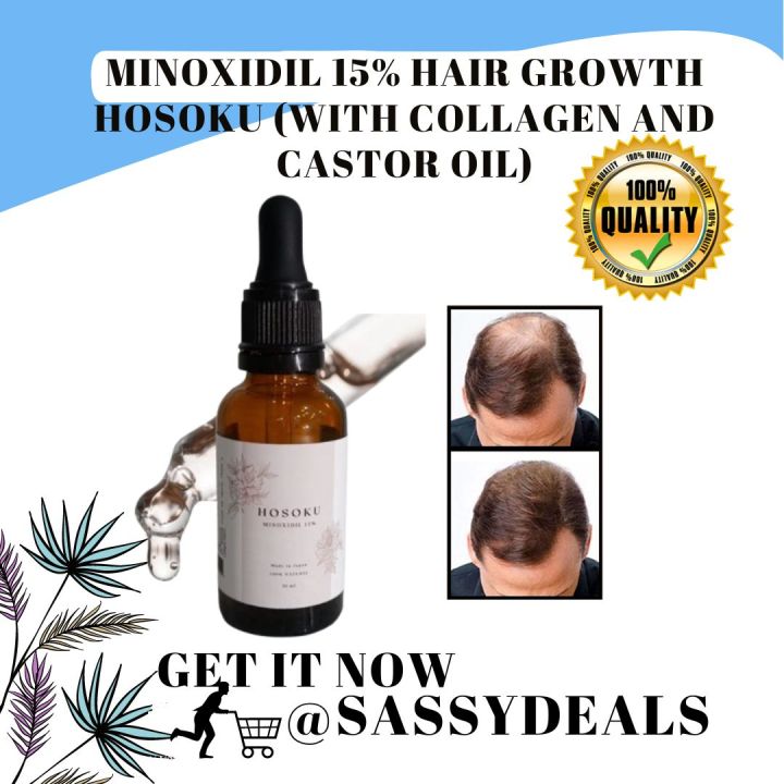 【Ready Stock】Minoxidil 15% Hosoku Hair Growth(with collagen