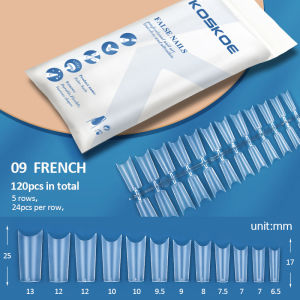 UR SUGAR KOSKOE Press On Nails Almond Nail Tips Clear Full Cover Fake Nail Artificial Matte Coffin Acrylic Soft Gel Tips Nail Extensions