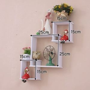 จัดส่งเร็วที่ไทย ชั้นวางติดผนัง Wall shelf ชั้นไม้ติดผนัง ชั้นวางของตกแต่งผนัง กรอบไม้ กรอบไม้ติดผนัง ผสมผสานได้ตามสไตล์คุณ พร้อมตะขอตอกกำแพง