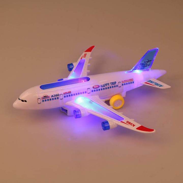 Plastic Airbus A380 Model Airplane Electric Flash Light Sound Kids Toys ...