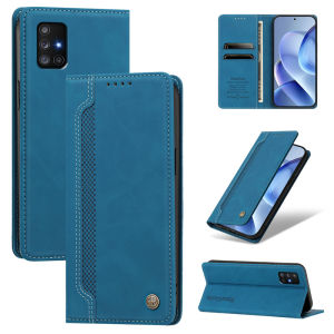 Luxury Business Case For Samsung Galaxy A51 A71 A41 A31 A21 A11 A10 A20 A30 A50 A70 A10S A20S A21S A02S A03S Note 10 Lite Stand Wallet Phone Cover Cases